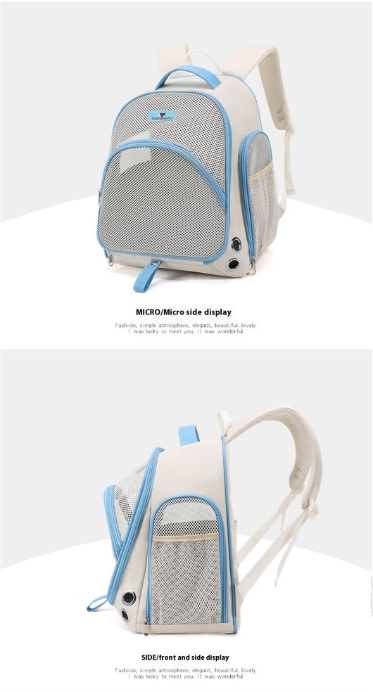 Mochila Transportadora Doble para Gatos - Portátil y Plegable - Image 12