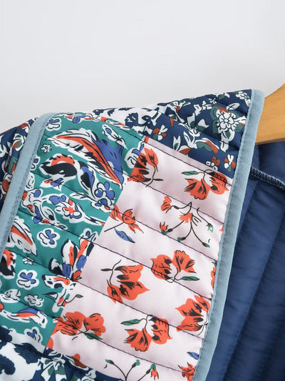 Abrigo Acolchado Suelto Estampado para Mujer - Comodidad y Estilo - Image 17