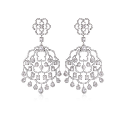 Aretes de Cobre Hueco Lujo con Circonitas Incrustadas - Diseño Vintage - Image 10