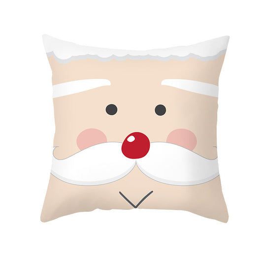Funda de Almohada Navideña con Diseño de Dibujos Animados en Tela Melocotón - Image 27