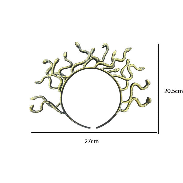 Diadema Medusa con Serpientes - Inspiración Mitología Griega