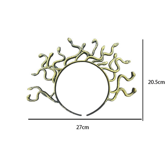 Diadema Medusa con Serpientes - Inspiración Mitología Griega