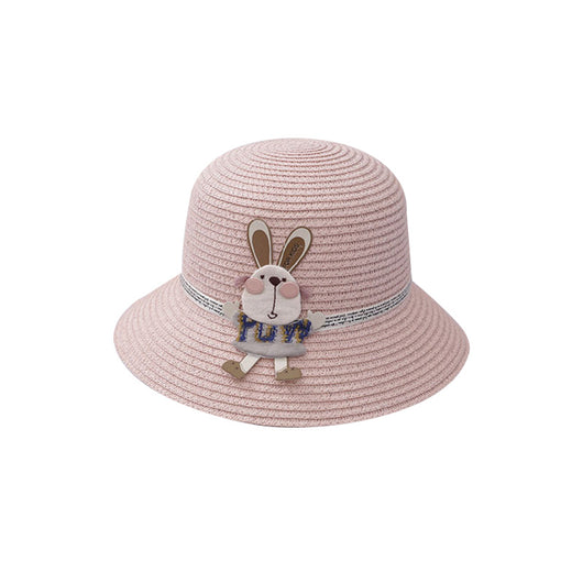 Set de Bolsa Decorativa y Sombrero de Paja con Diseño de Conejito - Image 8