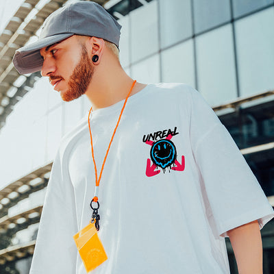 Playera de Algodón Estilo Harajuku para Hombre - Comodidad de Verano