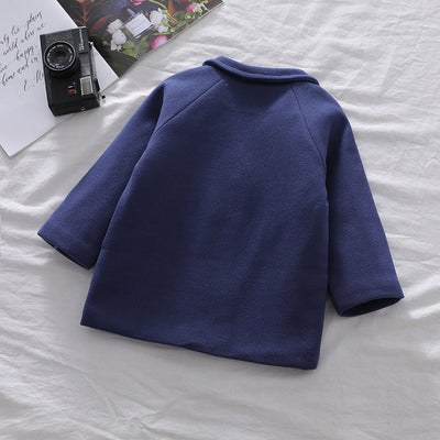 Abrigo Cuadrille Sólido para Niño Otoño Invierno - Image 20