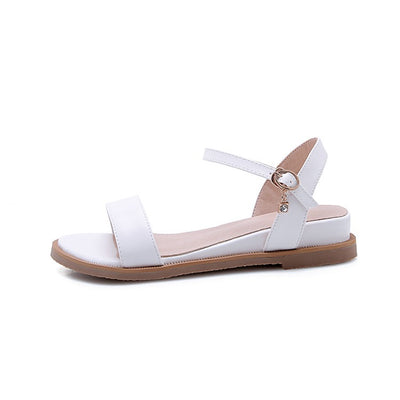 Sandalias Planas Abiertas con Hebilla - Comodidad para Todos los Días - Image 8