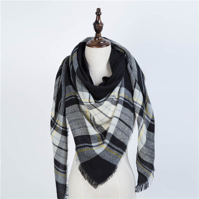 Bufanda Larga con Triángulos para Mujer - Chal Otoño Invierno - Image 50
