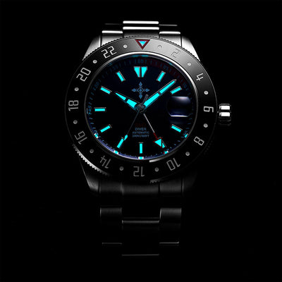 Reloj Hombre Acero Inoxidable Cristal Zafiro Luminoso Resistente al Agua - Image 15