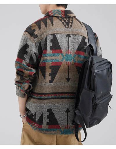 Chamarra de Lana Gruesa para Hombre a Cuadros, Abrigo Térmico Casual de Invierno - Image 12