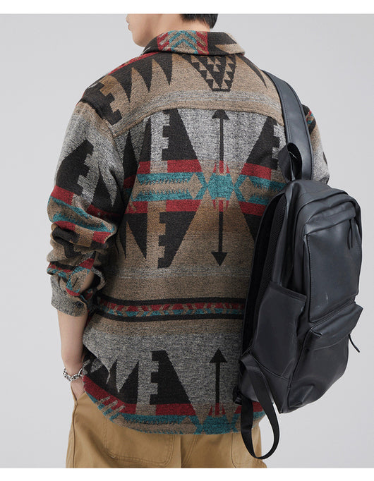 Chamarra de Lana Gruesa para Hombre a Cuadros, Abrigo Térmico Casual de Invierno - Image 12