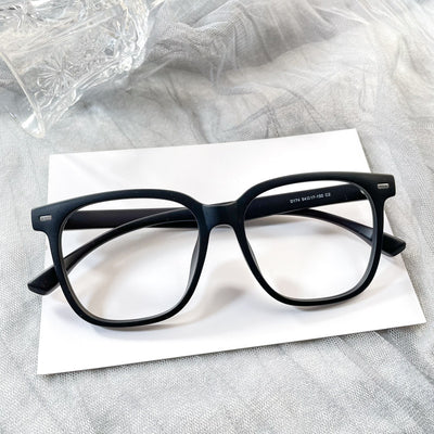 Gafas Decorativas Marco Negro Liso - Estilo Street Snap para Mujer - Image 17