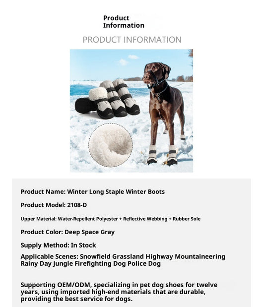 Botas Térmicas para Perros con Forro de Terciopelo Grueso - Image 6
