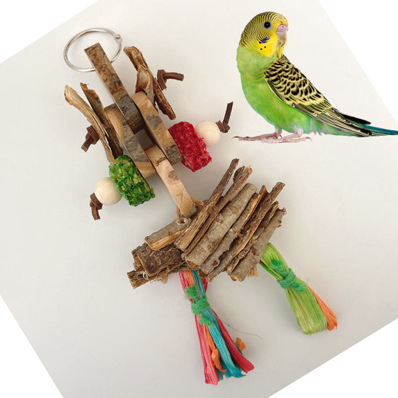 Juguete para Loro con Cuerda y Colgante Decorativo - Alivia Estrés y Aburrimiento