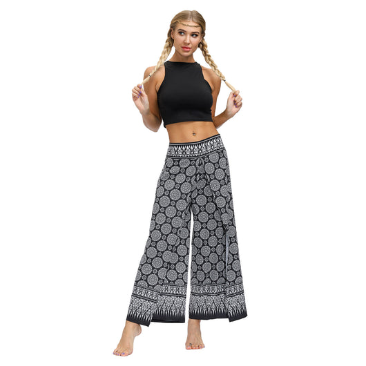 Pantalones Yoga Boho Estampado Étnico para Entrenamientos al Aire Libre - Image 22