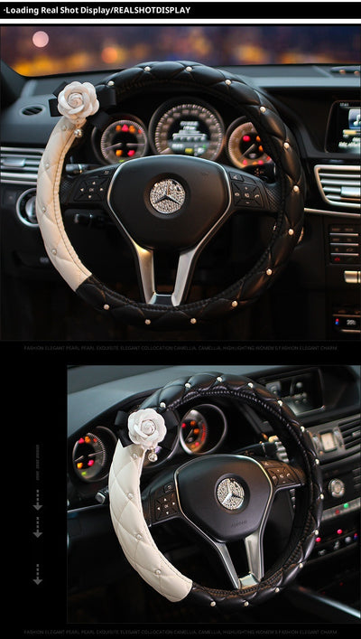 Funda Universal para Volante de Auto con Diseño Camelia - Image 11