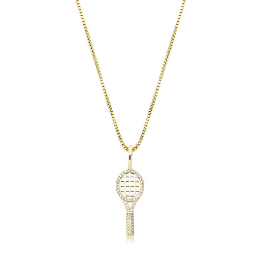 Collar Deportivo de Raqueta de Tenis con Circonitas - Estilo Hip-hop Femenino - Image 9