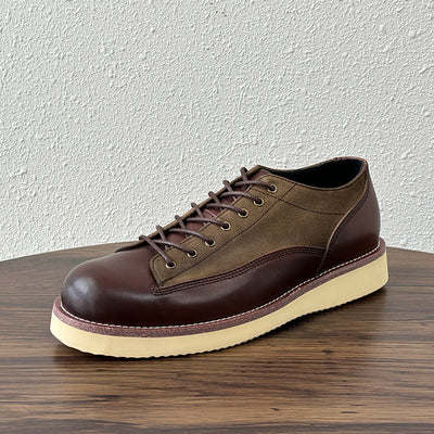 Zapatos Casuales Retro de Plataforma con Combinación de Colores - Image 15