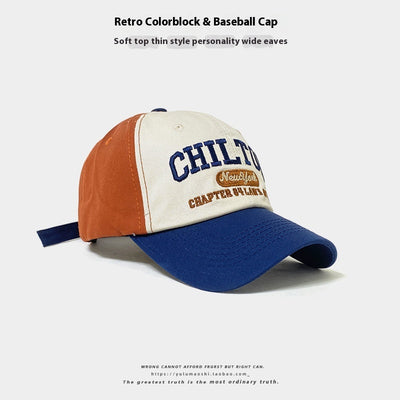 Gorra de Béisbol Retro con Combinación de Colores para Bebé - Protección Solar Verano - Image 7