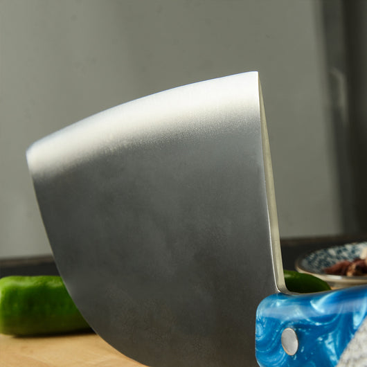 Cuchillos de Cocina Profesionales de Acero Inoxidable Forjado con Mango Azul - Image 8