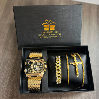 Reloj de Hombre Multihuso con Esfera Grande Luminosa y Correa de Acero Inoxidable - Image 26