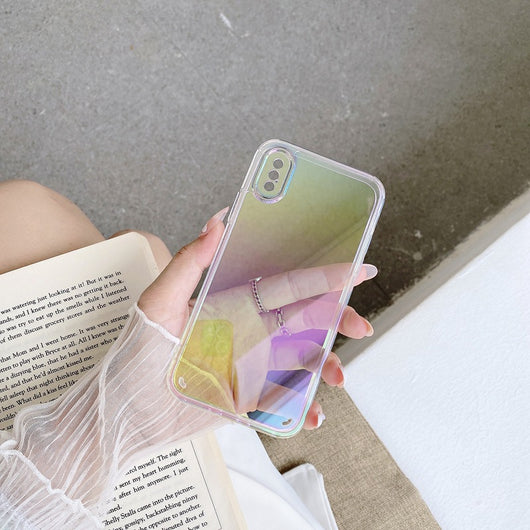 Funda Protectora Bicolor con Bordes Suaves y Efecto Espejo - Image 11