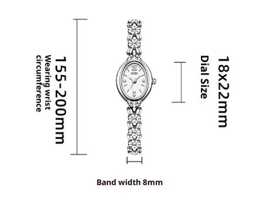 Reloj Compacto Retro de Lujo para Mujer con Diseño Exquisito - Image 9