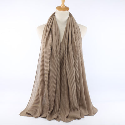 Pañuelo de algodón plisado para mujer - Image 28