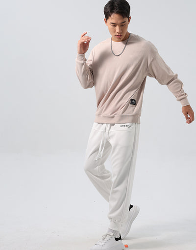 Sudadera Deportiva Jacquard con Rayas, Corte Relajado y Hombros Caídos - Image 9
