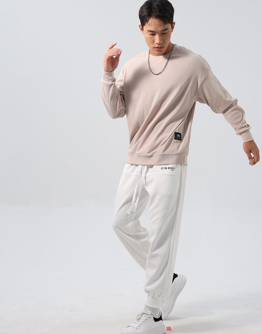Sudadera Deportiva Jacquard con Rayas, Corte Relajado y Hombros Caídos - Image 9