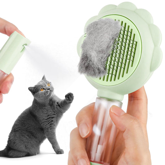 Cepillo Deslanador para Gatos con Botón de Liberación - Peine Masajeador Autolimpiable - Image 2