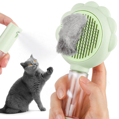 Cepillo Deslanador para Gatos con Botón de Liberación - Peine Masajeador Autolimpiable - Image 2
