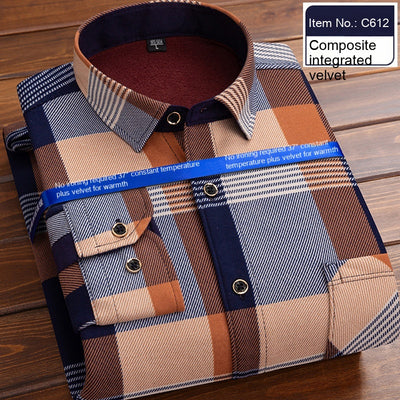 Camisa Térmica Acolchada a Cuadros para Hombre - Image 11