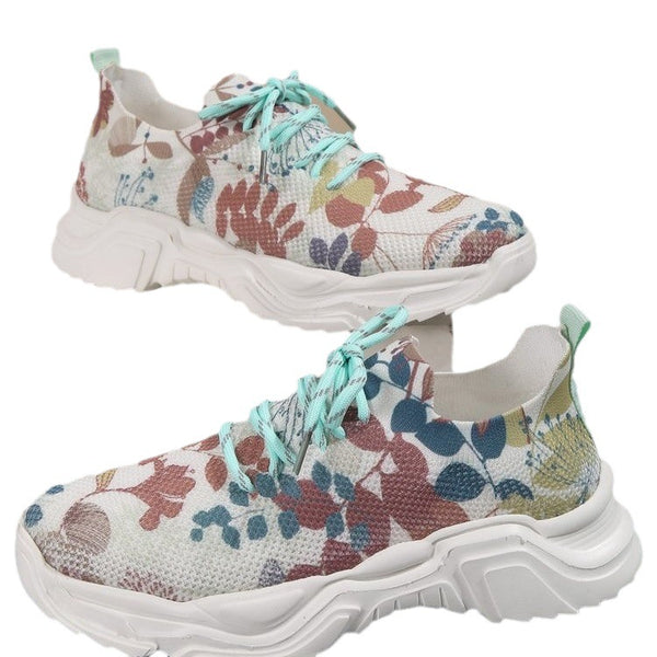 Zapatillas Deportivas Slip-On con Flores 3D - Tecnología Flyknit Ligera