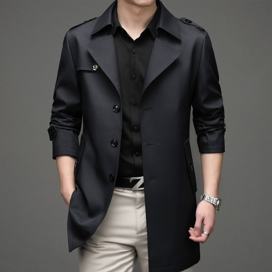 Saco Casual de Botón Simple para Hombre Talla Grande Premium - Image 4