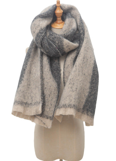 Bufanda Tejida Jacquard Otoño Invierno Estilo Europeo y Americano - Image 27