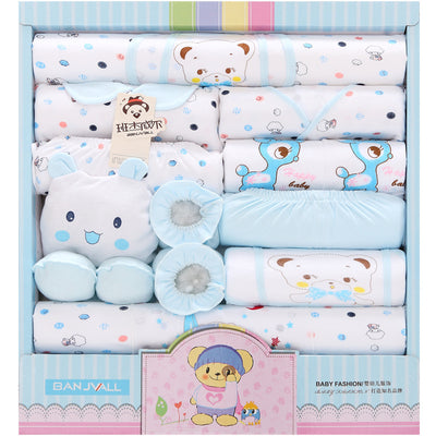 Set de 18 Piezas de Ropa para Recién Nacido - Conjunto Completo de Algodón Puro