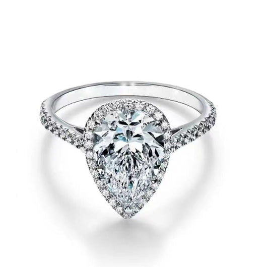 Anillo de Diamante Drop Mosan con Circonitas Brillantes - Image 3
