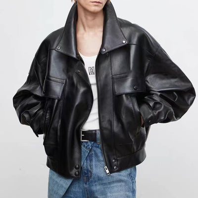 Chaqueta Retro de Gamuza Suave Corte Holgado - Image 3