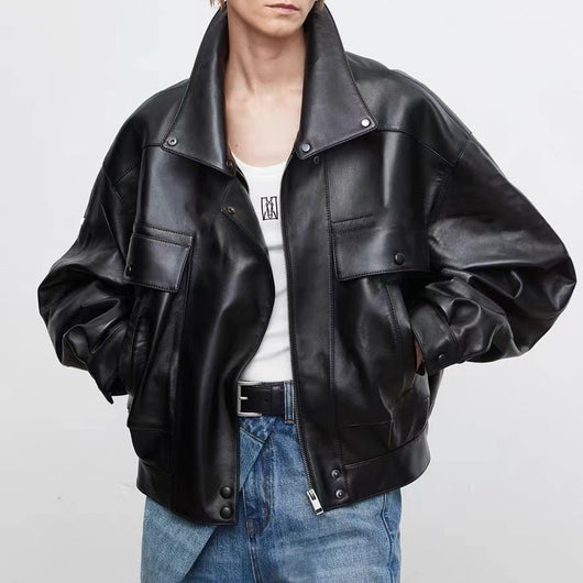 Chaqueta Retro de Gamuza Suave Corte Holgado - Image 3