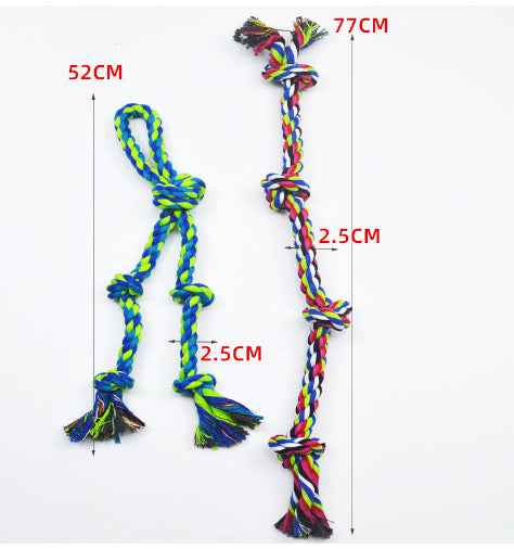 Juguete de Cuerda para Perros Grandes - Nudo Resistente para Tirar y Limpiar Dientes - Image 12