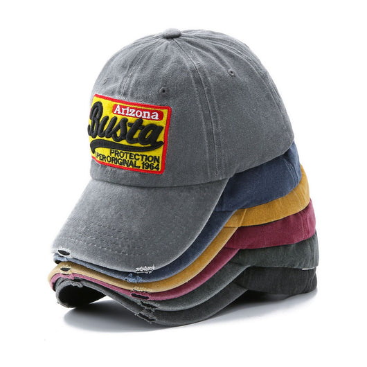 Gorra de Béisbol Lavada con Parches de Letras - Image 16
