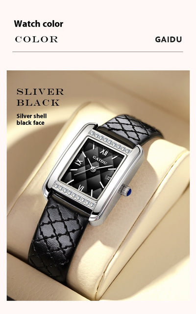 Reloj de Cuarzo Cuadrado Diamante - Lujo Asequible Retro - Image 19