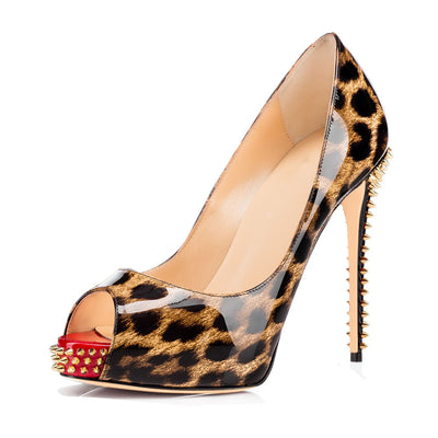 Tacones Plataforma con Remaches Elegantes para Mujer - Image 8