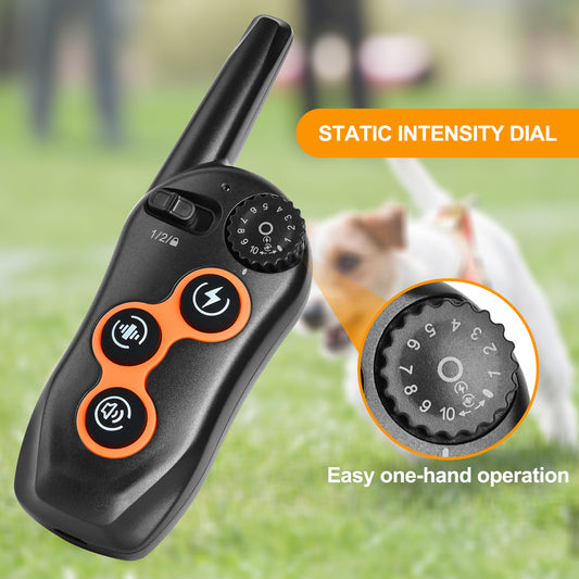 Collar Adiestramiento Perros 600M Control Remoto Antiladridos Resistente Agua