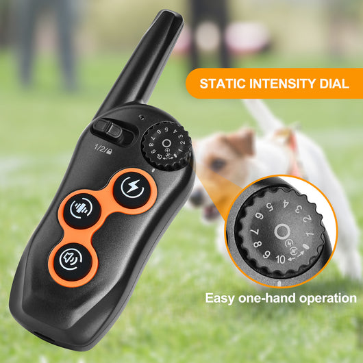 Collar Adiestramiento Perros 600M Control Remoto Antiladridos Resistente Agua