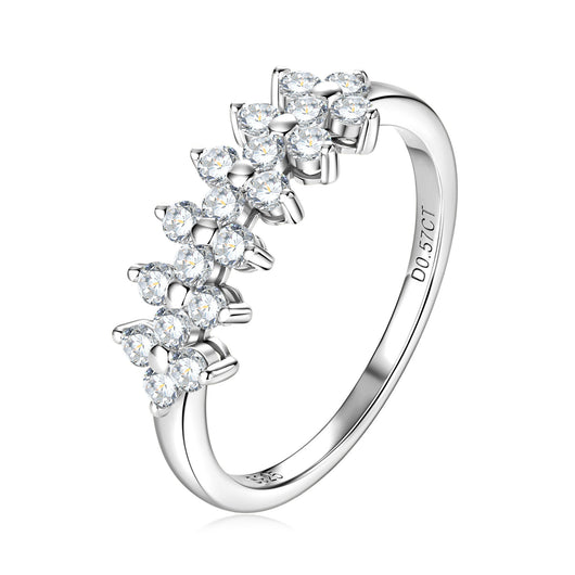 Anillo de Plata Esterlina S925 con Moissanita - Diseño Sofisticado - Image 5