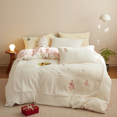 Juego de Cama Princesa de Fibra de Leche - 4 Piezas Invierno