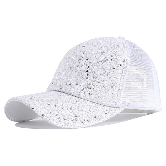 Gorra de Béisbol Fluorescente con Lentejuelas y Protección Solar - Image 2