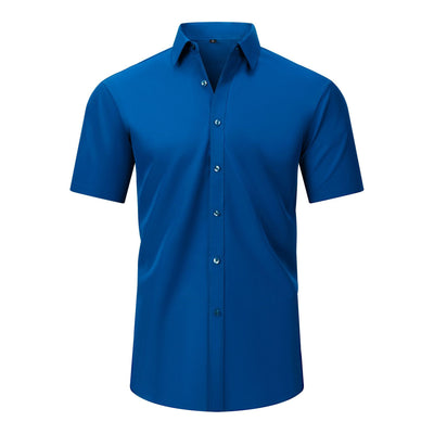 Camisa Elástica Manga Corta para Hombre Talla Grande - Image 9