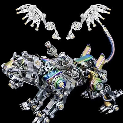 Lámpara Garra de Dragón Tigre Mecánica - Modelo 3D Acero Inoxidable - Image 11